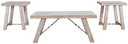 Carynhurst - Whitewash - Occasional Table Set (Set of 3)