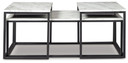 Donnesta - Occasional Table Set (Set of 3) - Gray / Black