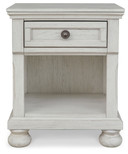 Robbinsdale - One Drawer Night Stand - Antique White