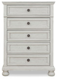 Robbinsdale - Five Drawer Chest - Youth - Antique White