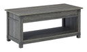 Freedan - 3 Pc. - Coffee Table, 2 End Tables - Grayish Brown