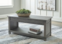 Freedan - 3 Pc. - Coffee Table, 2 End Tables - Grayish Brown