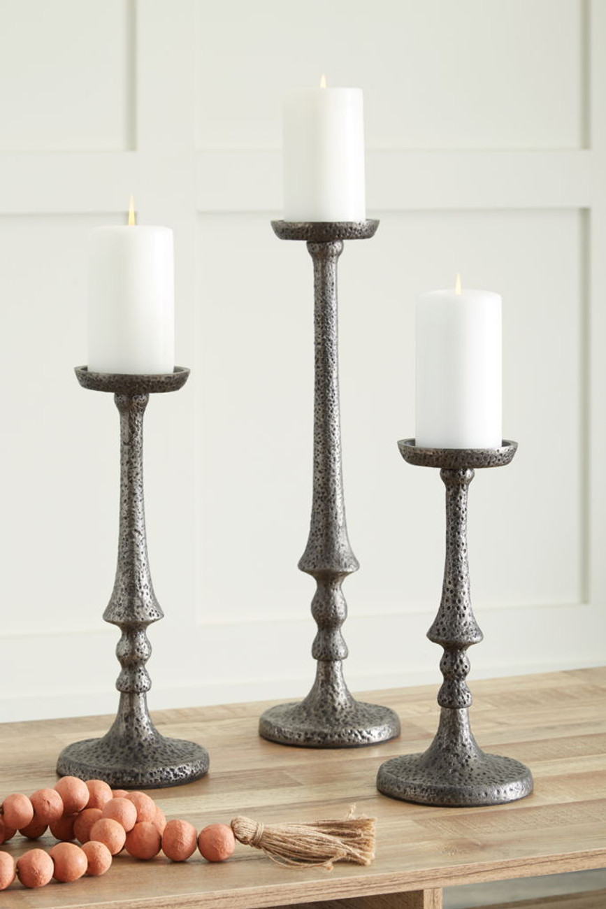 Pewter sale candle holder