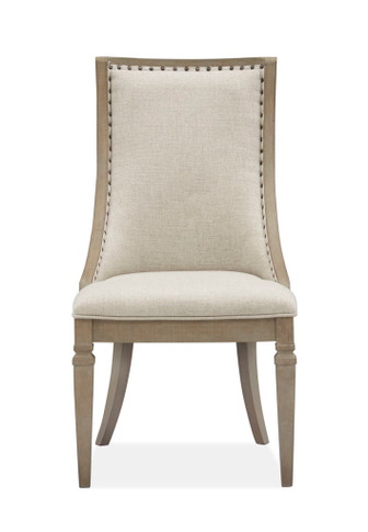 Lancaster - Dining Arm Chair With Upholstered Seat & Back (Set of 2) - Dovetail Grey