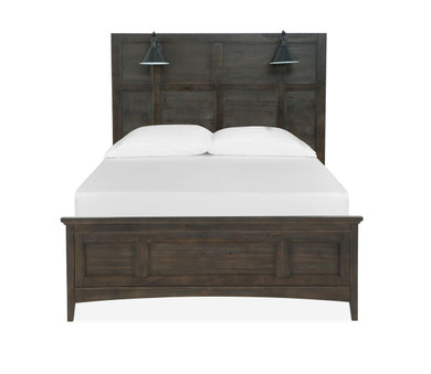 Westley Falls - Complete Lamp Panel Bed With Regular Rails