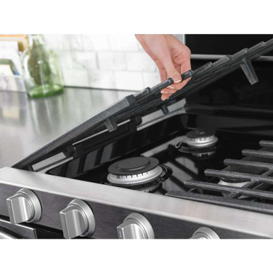 Whirlpool® 6.0 Cu. Ft. Gas Double Oven Range with Center Oval Burner WGG745S0FS