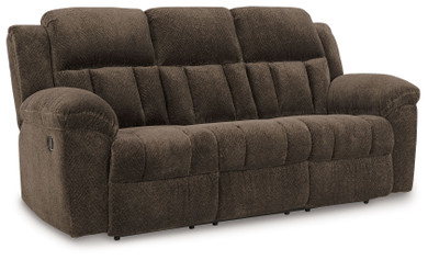 Frohn - Chocolate - Reclining Sofa - Fabric
