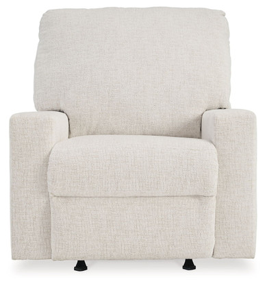 Rannis - Rocker Recliner - Fabric - Snow