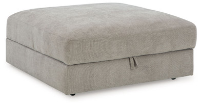 Aslan Court - Pebble - Ottoman With Storage