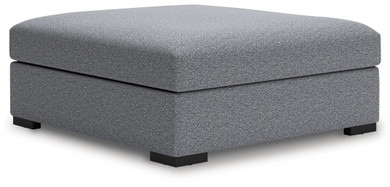 Bealton - Oversized Accent Ottoman - Salt And Pepper