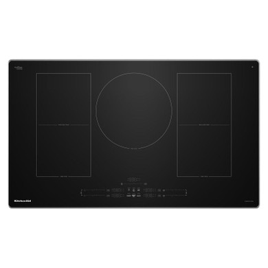 Kitchenaid® 36" Temp Cook™ Induction Cooktop with 5 Cooking Zones KCIT736SSS
