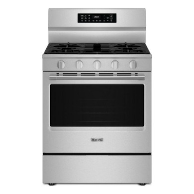 Maytag® 30-Inch Wide Freestanding Gas Range with Grill Mode and No Preheat Air Fry - 5.0 Cu. Ft. MFGS7030SZ