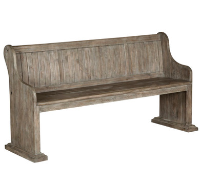 Tinley Park - Bench With Back - Dove Tail Gray
