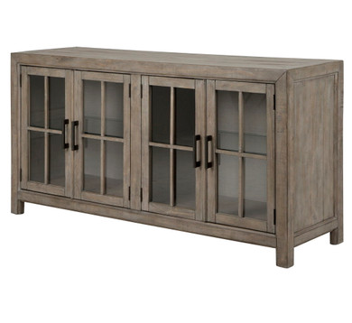 Tinley Park - Buffet Curio Cabinet - Dove Tail Grey