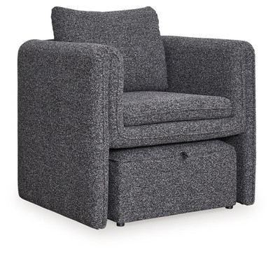 Vreni - Accent Chair - Charcoal / Black