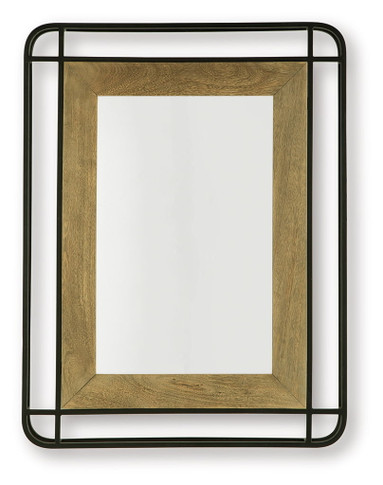 Beelman - Accent Mirror - Black / Brown