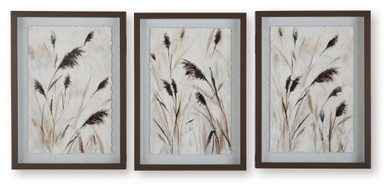 Honslow - Wall Art Set (Set of 3) - Brown / Black / White