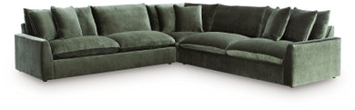 Carriage View - Jade - 3-Piece Sectional