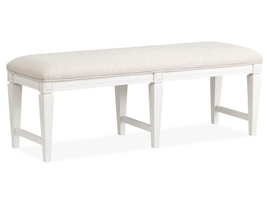 Willowbrook - Upholstered Bench - Egg Shell White