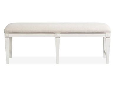 Willowbrook - Upholstered Bench - Egg Shell White