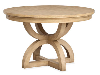 Coventry - Extendable 48" Round Dining Table - Honey Maple