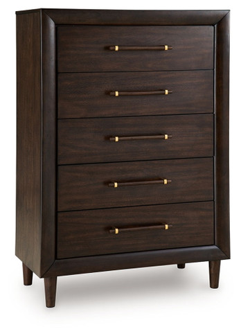 Dantenton - Five Drawer Chest - Merlot
