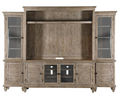 Calistoga - Rustic Entertainment Wall - Dovetail Gray