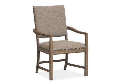 Claremont - Upholstered Arm Chair (Set of 2) - Smokey Taupe