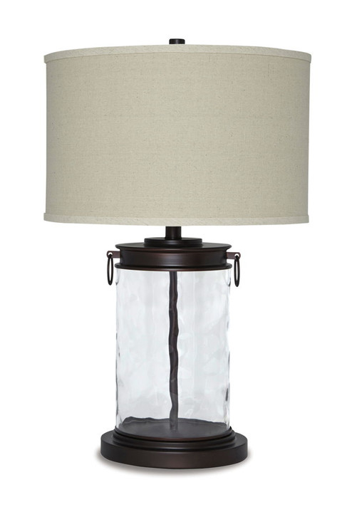 Tailynn - Glass Table Lamp  - Clear / Bronze Finish