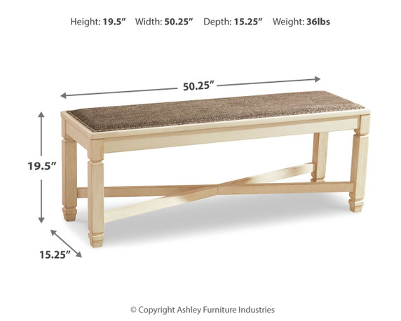 Bolanburg - Large UPH Dining Room Bench - Beige