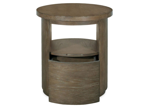Bosley - Round End Table - Porpoise