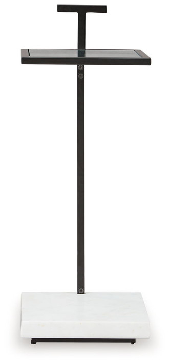 Mannill - Accent Table - Black / White