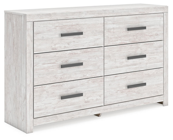 Cayboni - Six Drawer Dresser - Whitewash