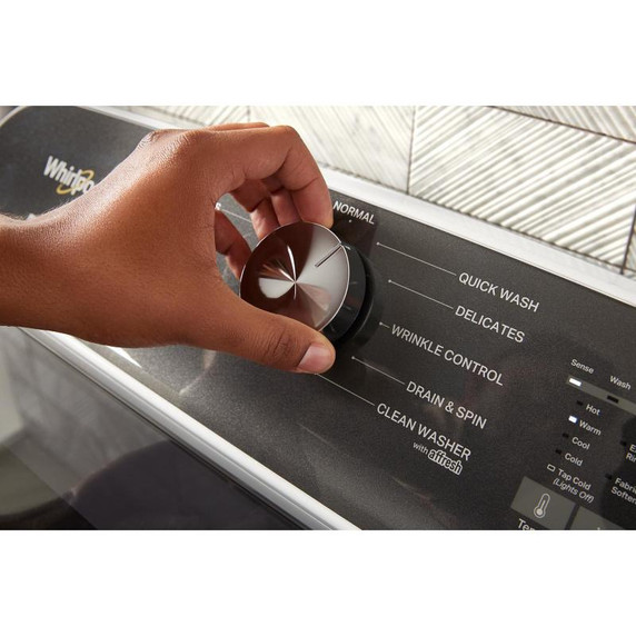6.0-6.1 Cu. Ft. I.E.C. Whirlpool® Top Load Washer with Removable Agitator WTW6157PB