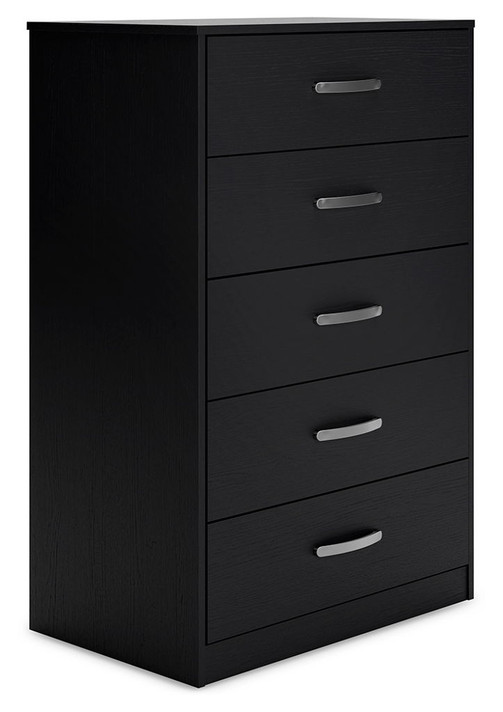 Finch - Five Drawer Chest - 46" Height - Black