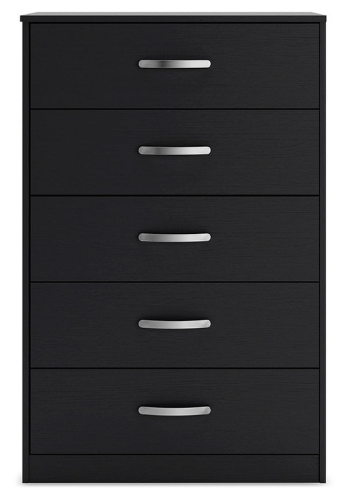 Finch - Five Drawer Chest - 46" Height - Black