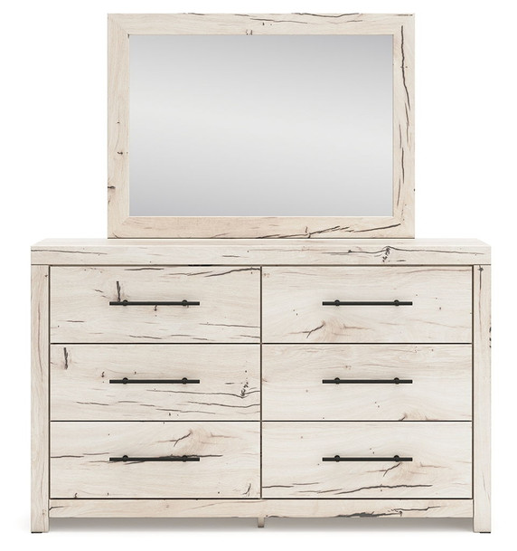 Lawroy - Dresser And Mirror - Light Natural