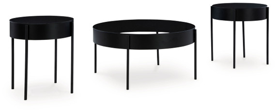 Ardoline - Occasional Table Set (Set of 3) - Black