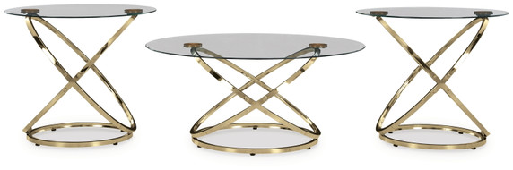 Crimonti - Occasional Table Set (Set of 3) - Champagne