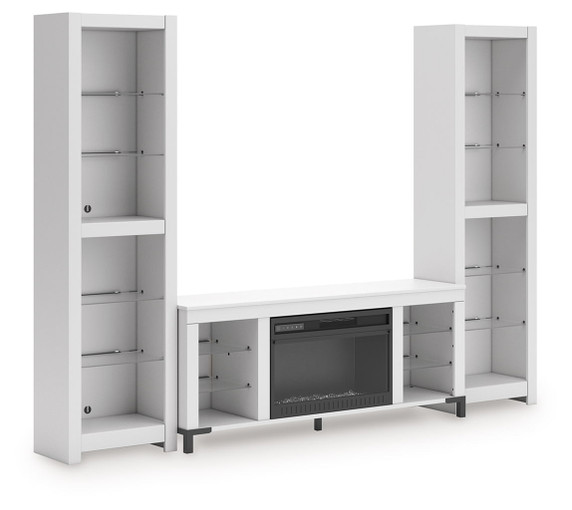 Brollevi - 3-Piece Entertainment Center - White