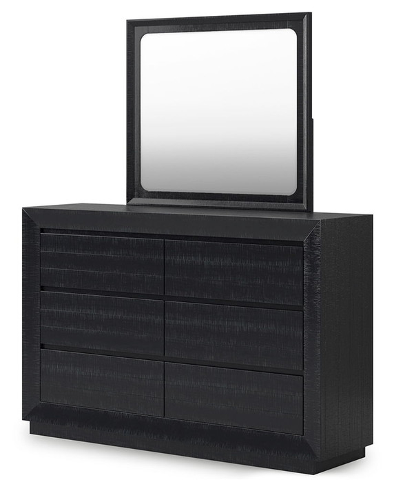 Londer - Dresser And Mirror - Black