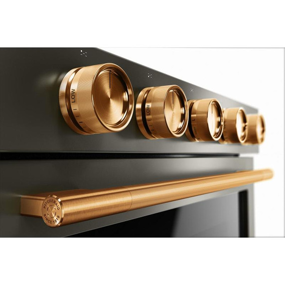 Kitchenaid® 5.0 Cu. Ft. Smart Slide-in Gas Range with Convection Cooking Modes and 2-in-1 Burner KSGS530SBE