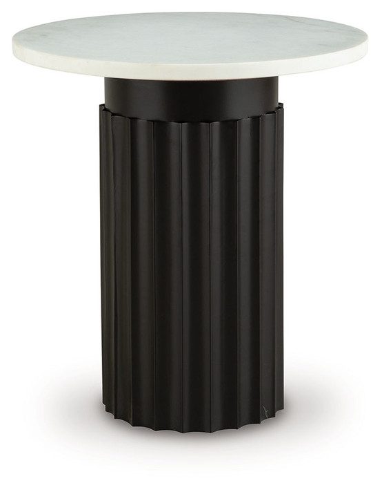 Wainstone - Black / White - Accent Table
