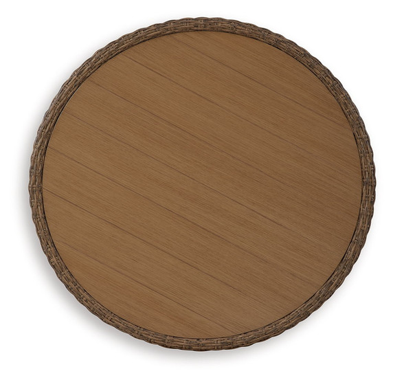 Double Point - Round Cocktail Table - Beige