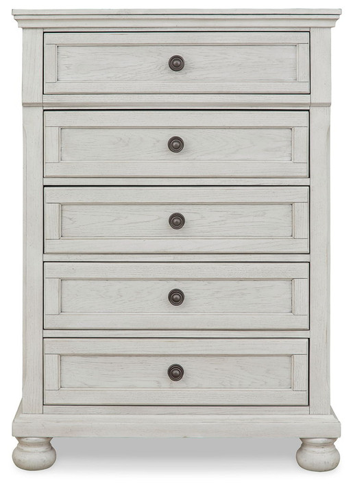 Robbinsdale - Five Drawer Chest - Youth - Antique White