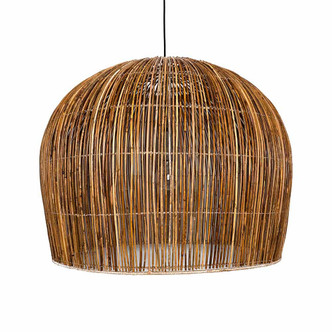 Rattan Bell Large Pendant