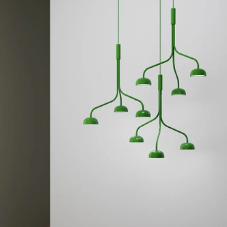Curve Cluster Single Large Metal D150 Pendant