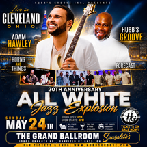 All White Jazz Explosion 13th  With Adam Hawley Forecast, Horns & Things 