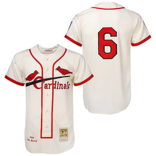 Mens St. Louis Cardinals Stan Musial Mitchell & Ness Cream Mlb Baseball Jersey Mlb Baseball Jersey1341