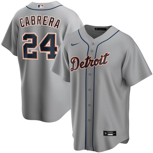 Detroit Tigers 2020 Mlb Miguel Cabrera #24 White Jersey
